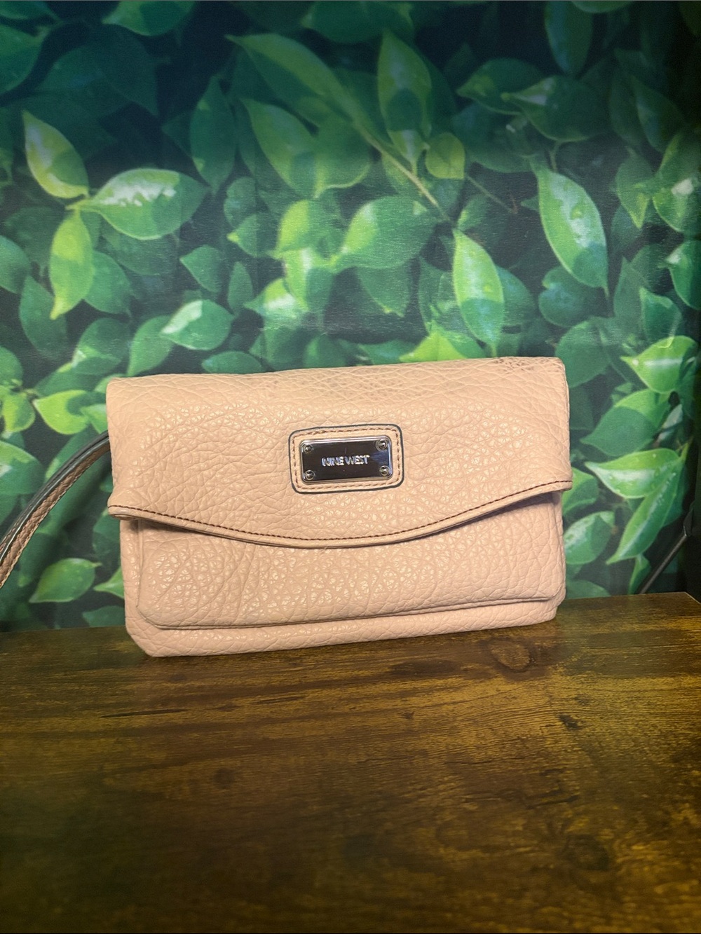 Nine West Pale Pink Wristlet Clutch